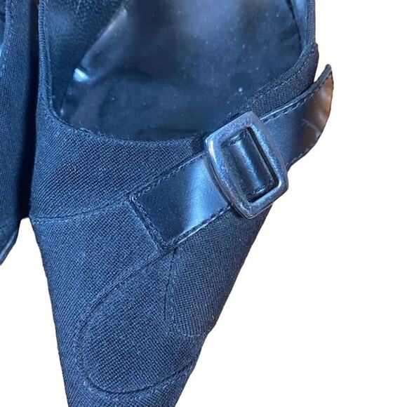 Giuseppe Zanotti Design Black Buckle Pointy Heels Women Sz 37 - Picture 9 of 12